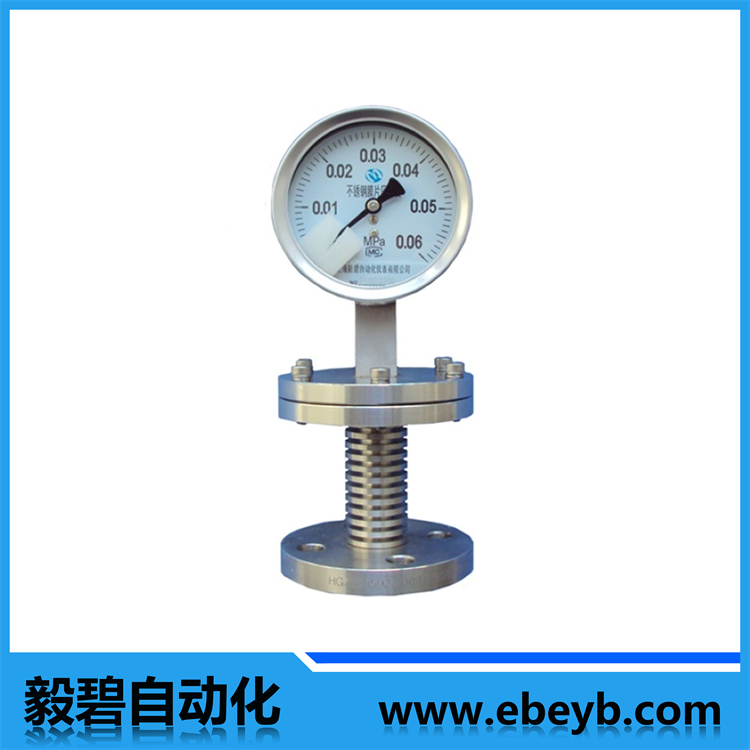 不（bú）鏽鋼（gāng）膜片壓力表